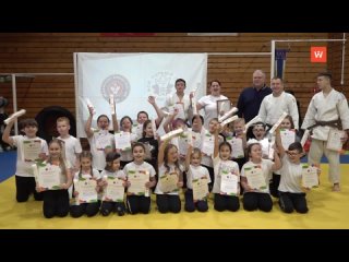 the first white judo belts were received by more than twenty young vyborg residents